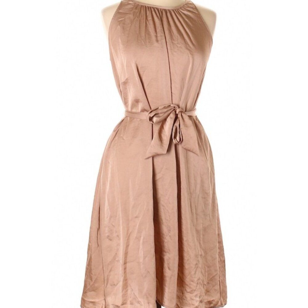 Satin Size XLarge Champagne Is All I Need Dress